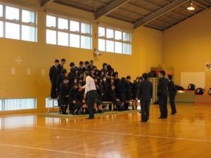 武道場でクラス写真も撮りました。