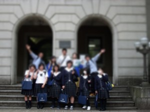 青山学院大学にて