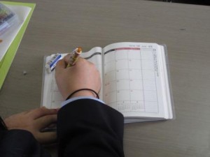 和気閑谷高校の生徒は全員持っている「論語手帳」。セルフマネジメントができるように手帳を活用しましょう!