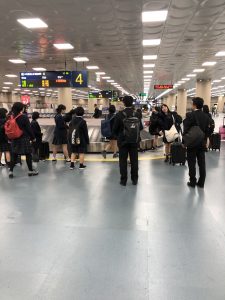 ２年次修学旅行（韓国コース）到着編