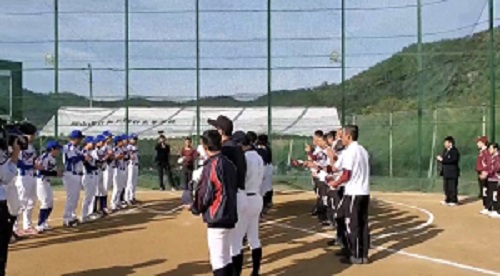 野球部が岡山桃太郎と交流試合を行いました！