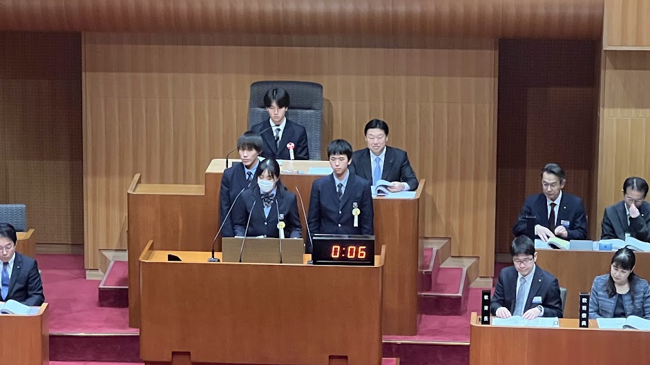 岡山県高校生議会に参加しました！
