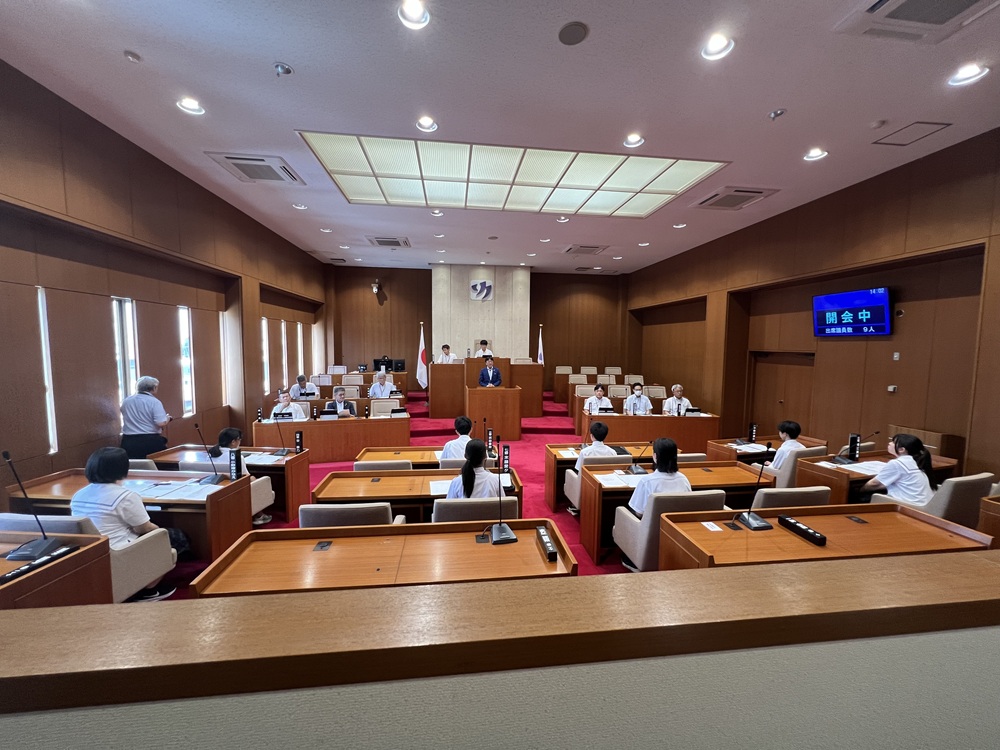 和気町議会に参加させていただきました！
